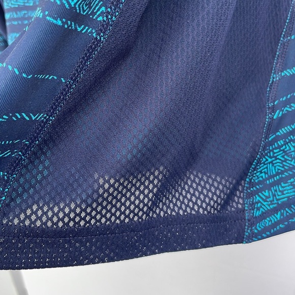 Patagonia Women’s All Weather Zip-Neck Teal Navy Hiking Running Top UPF 15 Large - Picture 15 of 17